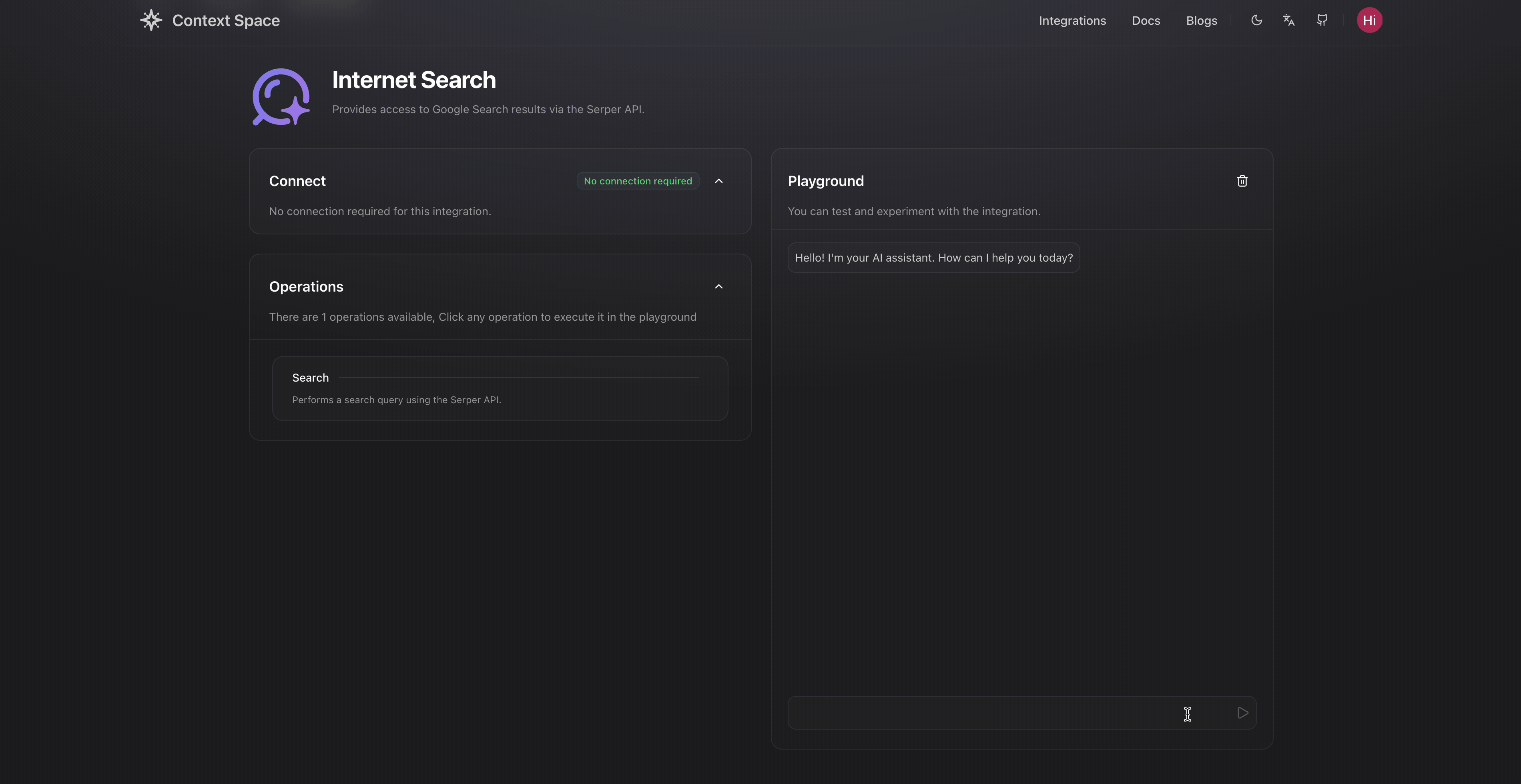 Web Search Demo